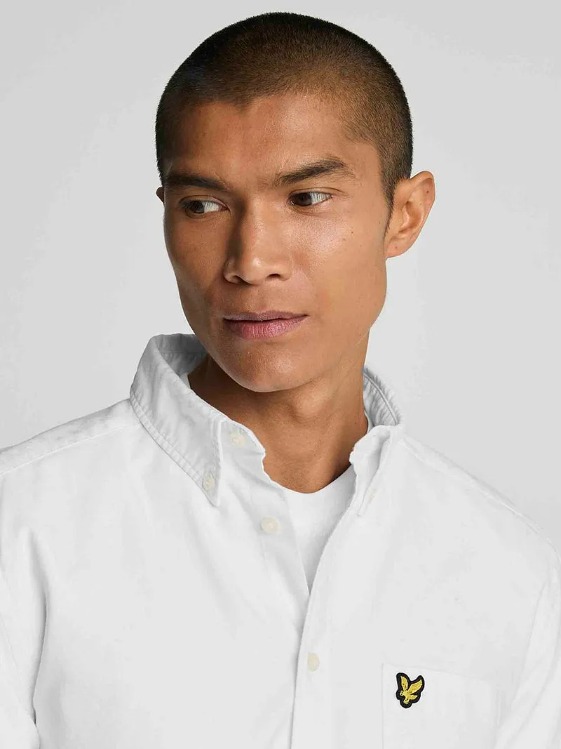 Lyle and Scott Lyle & Scott Shirt Plain Oxford White - Größe XL, Weiß, – Produktbild 3 von 5