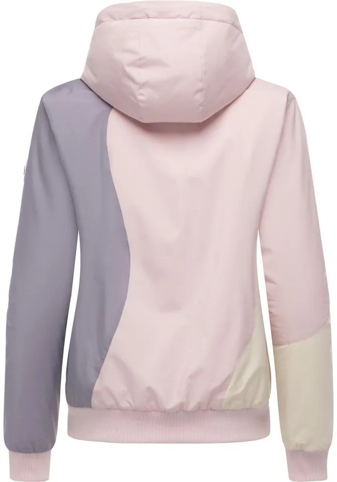 ragwear ragwear Bomberjacke Oggie Block Warm YOUMODO Wasserdichte Winterjacke mit Kapuze, Rosa, – Produktbild 4 von 4