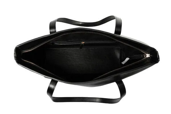 GREVIRO GREVIRO Totebag "XL" aus Kaktusleder (vegan), Schwarz, – Produktbild 3 von 4