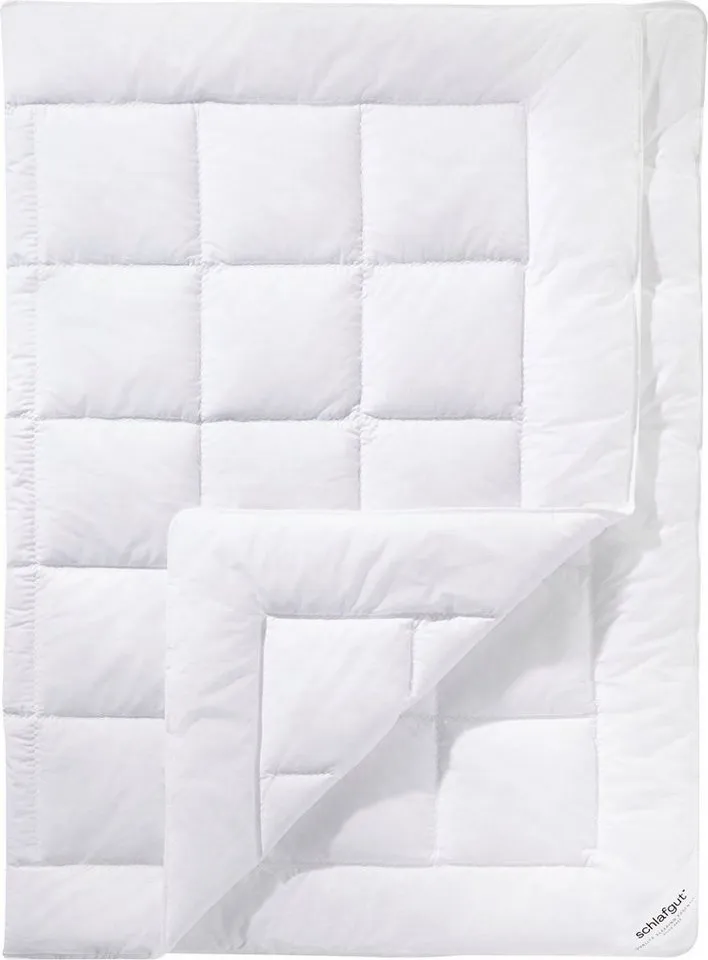 Schlafgut Schlafgut Microfaserbettdecke Pure, Bettdecke in 135x200 cm und weiteren Größen, für Sommer oder Winter, Weiß, – Produktbild 2 von 3