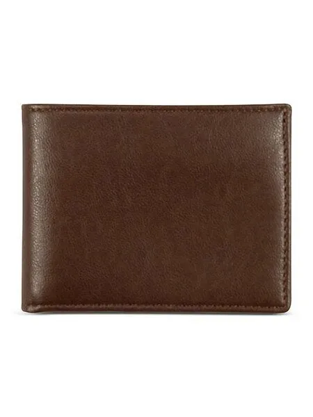 Will's Vegan Shop Will's Vegan Shop Schlanke US-Geldbörse Billfold inkl. Ausweisfach Herren, Kastanie, – Produktbild 1 von 2