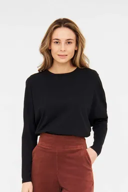WiDDA Widda Damen vegan Longsleeve Slabby Schwarz – Produktbild 1 von 1