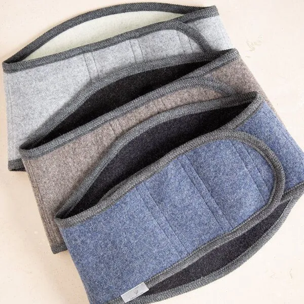 nahtur-design nahtur-design Rückenwärmer Komfort aus 100% Schurwolle | verschiedene Farben, Blau_01 (blau), – Produktbild 4 von 4