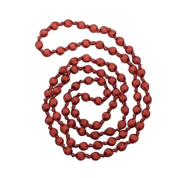 Schönes aus Indochina Schönes aus Indochina Seidenkette mit Knoten, Rot, – Produktbild 1 von 4