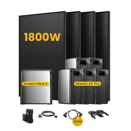EcoFlow EcoFlow Stream Ultra X, All-in-One Speicher für Balkonkraftwerke, mit 4 x 450 Bifaziale Solarmodule, by Powerness (deal) - Stream Ultra X + 5 x Stream AC Pro | 13440Wh / 1 x Smart Meter / Standardversand – Produktbild 1 von 1