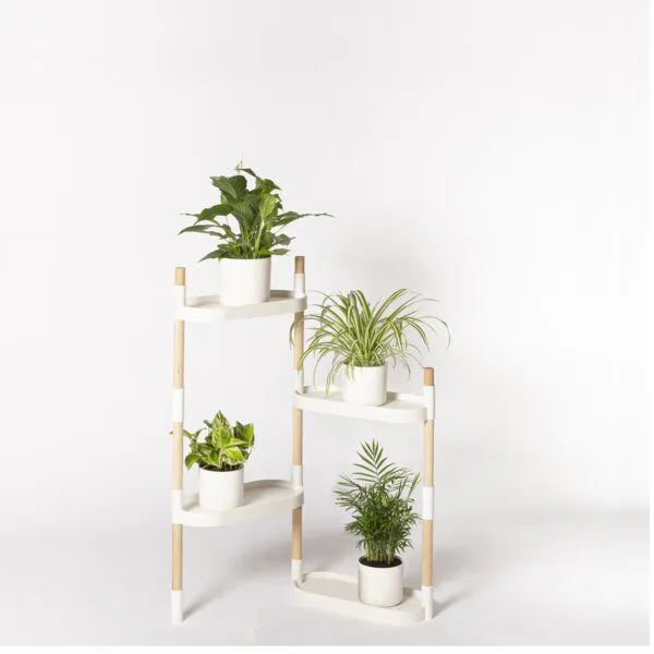 CitySens CitySens Blumenregal mit 4 Ablagen, Weiss, – Produktbild 1 von 3