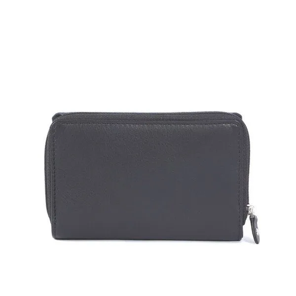Vargu Vargu Echtleder Geldbörse NILA 1-A mono, Black, – Produktbild 3 von 4