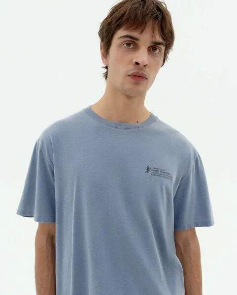 thinking mu thinking mu FTP - Damen T-Shirt aus Bio-Baumwolle, Indigofera (blau), – Produktbild 4 von 4