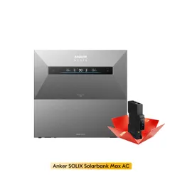Anker Anker SOLIX Solarbank Max AC Speicher, AC-Coupled, 7-42kWh, by Powerness - 14kWh / Gratis Smart Meter Gen 2 / Selbstabholung – Produktbild 1 von 1