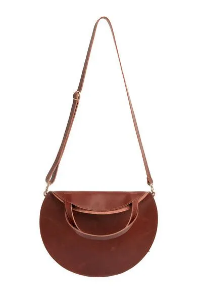 ELEKTROPULLI Runder Shopper von ElektroPulli, Rotbraun mit gold, – Produktbild 2 von 2