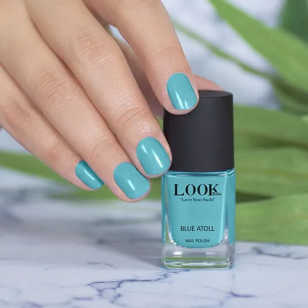 Look To Go Look To Go • veganer Nagellack • TÜRKIS & BLAUTÖNE • 21-free & PETA approved, Blue atoll, – Produktbild 2 von 3