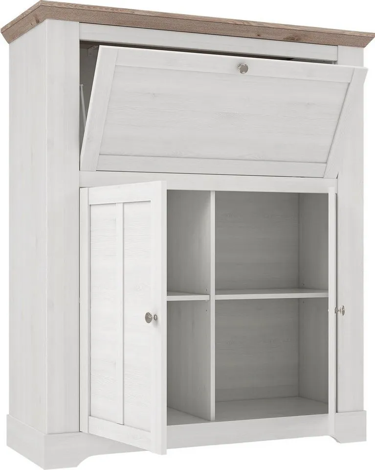 FORTE Barschrank Iloppa Breite ca. 115 cm, Weiß, – Produktbild 4 von 5