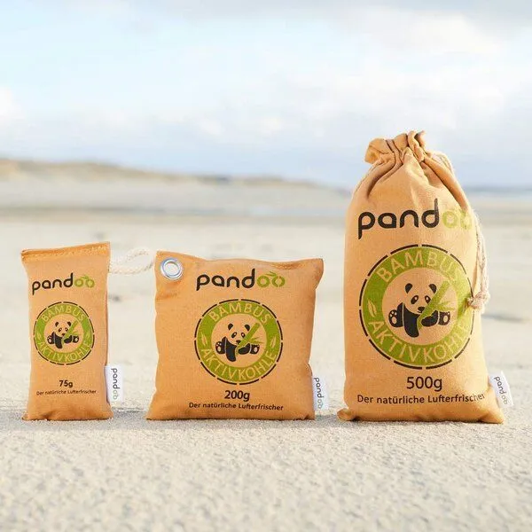 pandoo pandoo natürlicher Lufterfrischer aus Bambusaktivkohle in drei Größen – Produktbild 4 von 4