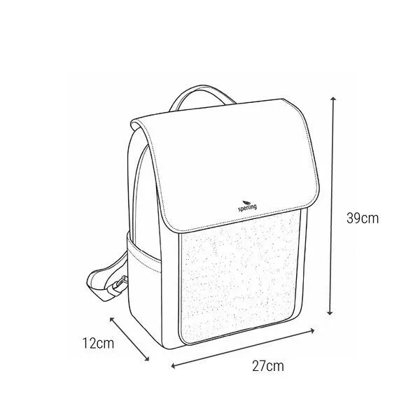 Sperling Sperling "Ready" 2-in-1 Rucksack mit Flap, Raven cream (schwarz), – Produktbild 2 von 4