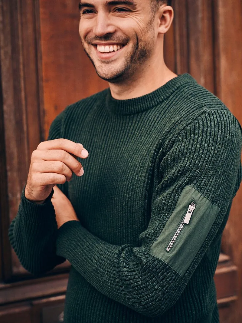 Suitable Suitable Mou Pullover Dunkelgrün - Größe M, Dunkelgrün, – Produktbild 2 von 5