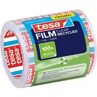 Tesa tesafilm "CLEAR RECYCLED" 3 Rollen, 10 m x 15 mm – Produktbild 1 von 1