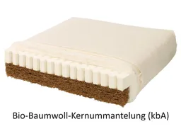 HANS NATUR HANS NATUR Bio-Kindermatratze Kokos-Naturlatex Bio-Baumwolle Wendematratze 70x140 cm – Produktbild 1 von 1