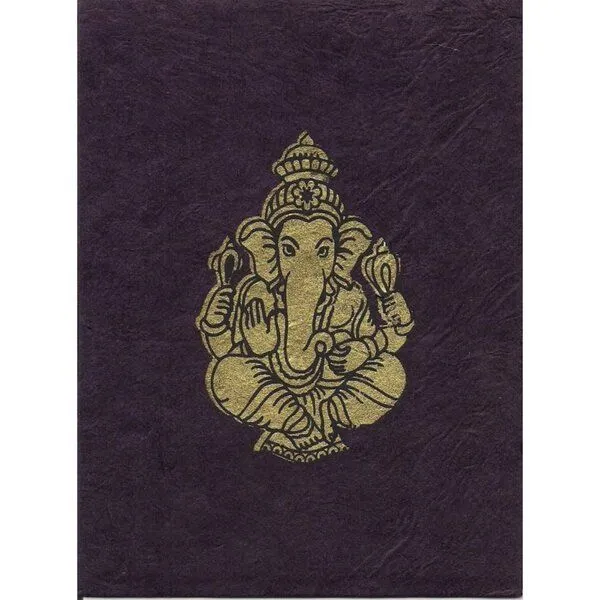 Just Be Just Be Briefkarte Ganesh, Dunkelviolett, – Produktbild 1 von 3
