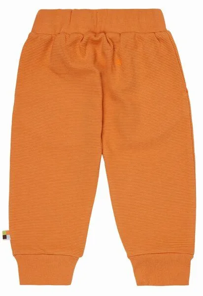 loud + proud loud + proud Babys & Kinder Hose Rippenstruktur, GOTS-zertifiziert, Carrot(orange), – Produktbild 1 von 2