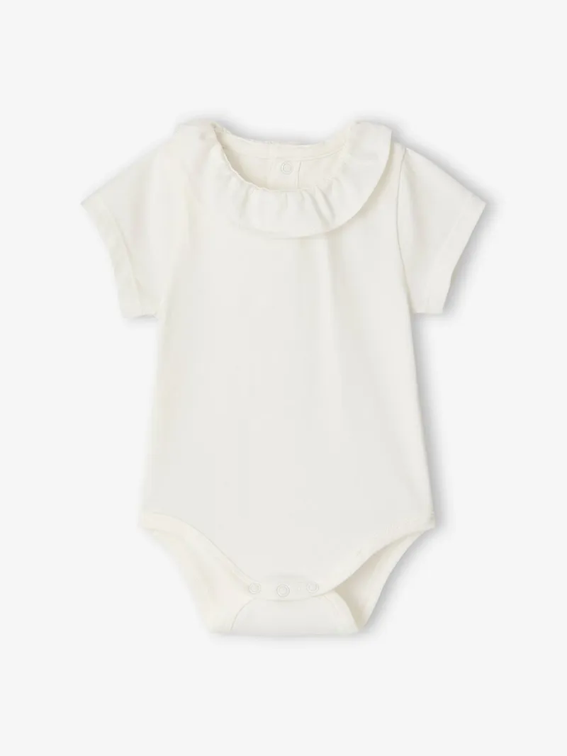 Vertbaudet 2er-Pack Baby Kurzarm-Bodys, Salbeigrün, – Produktbild 3 von 4