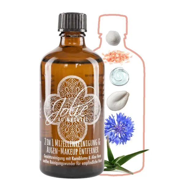 Jolie au naturel Jolie au naturel 2in1 Augen Make-up & Mizellen Gesichtsreinigung ohne Alkohol & Öl – Produktbild 4 von 4