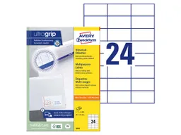 Avery Zweckform 2.400 Zweckform Etiketten 70 x 37 mm, A4 – Produktbild 1 von 1