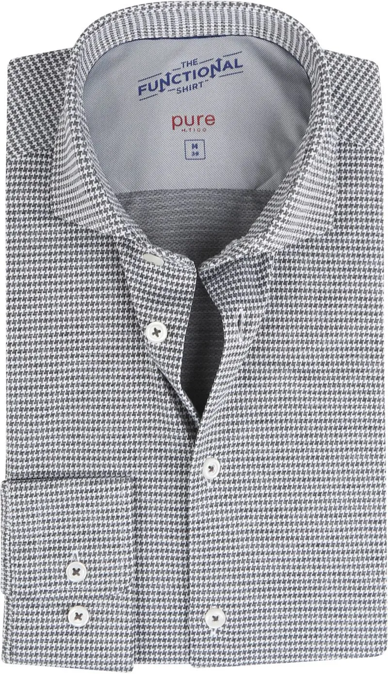 Pure Pure Functional Grau Hemd - Größe 45 (3XL), Grau, – Produktbild 1 von 3