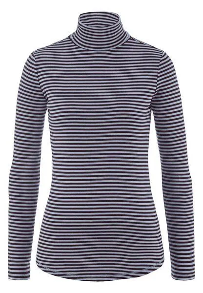 hessnatur hessnatur Streifen Softrib Longsleeve Fitted aus Bio-Baumwolle und Modal, Himmelblau, – Produktbild 3 von 4