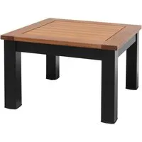 Garten-Couchtisch "Barcelona", 46 x 46 cm, Schwarz, – Produktbild 1 von 1