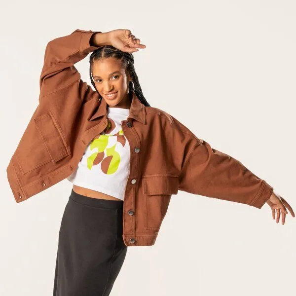 trueStory trueStory Jeansjacke - DAFNE, Brown (braun), – Produktbild 1 von 4