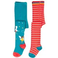 Frugi Frugi Warme Kinder Strumpfhosen im 2er-Pack aus Biobaumwolle – Produktbild 1 von 1