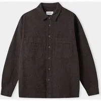 About Companions About Companions Hemd Dario Flannel aus Biobaumwolle, Striped charcoal, – Produktbild 1 von 1