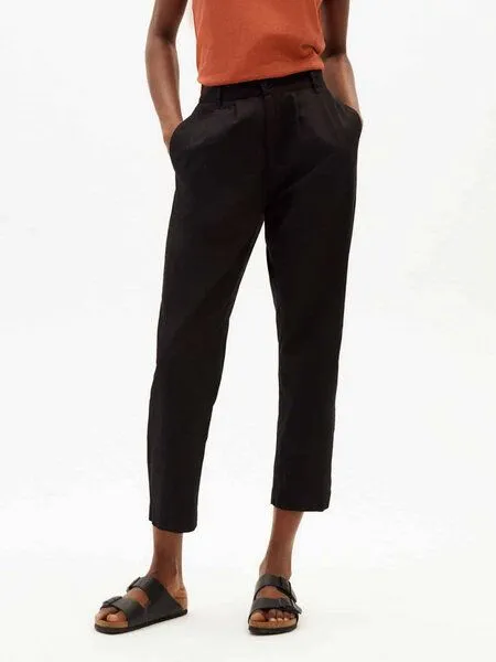 thinking mu thinking mu Hose - Rina Pants - aus Bio-Baumwolle, Black (schwarz), – Produktbild 1 von 1