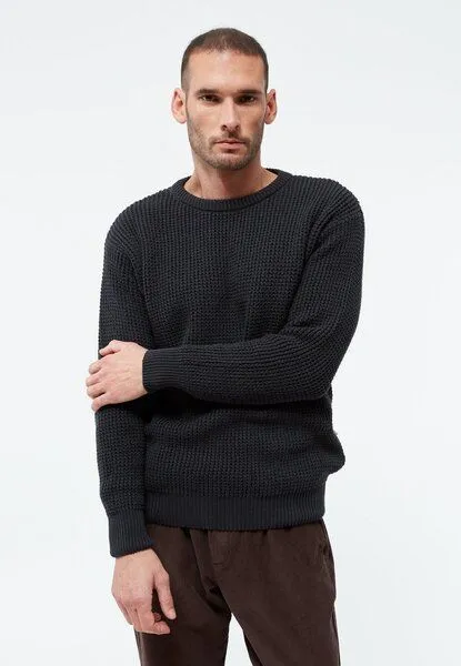 Givn Berlin Givn Berlin Strickpullover GBCARL aus Bio-Baumwolle, Anthracite, – Produktbild 1 von 4