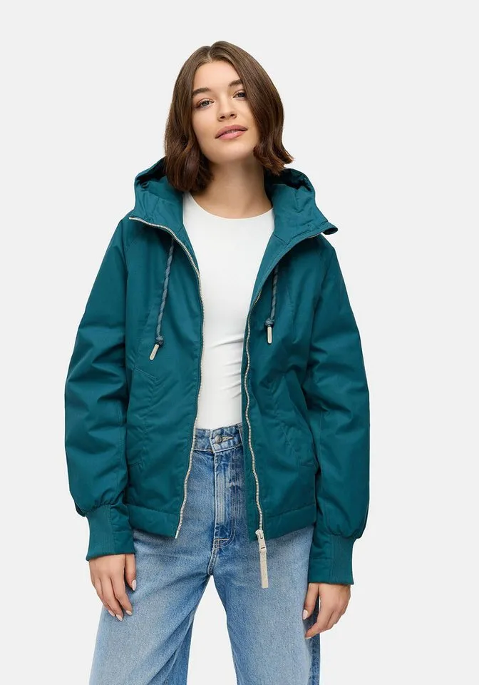 ragwear ragwear Outdoorjacke Lumie YOUMODO Gefütterte Übergangsjacke mit Kapuze, Grün, – Produktbild 2 von 5
