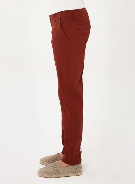 ORGANICATION ORGANICATION Chino-Hose aus Bio-Baumwolle, Hot chocolate, – Produktbild 3 von 4
