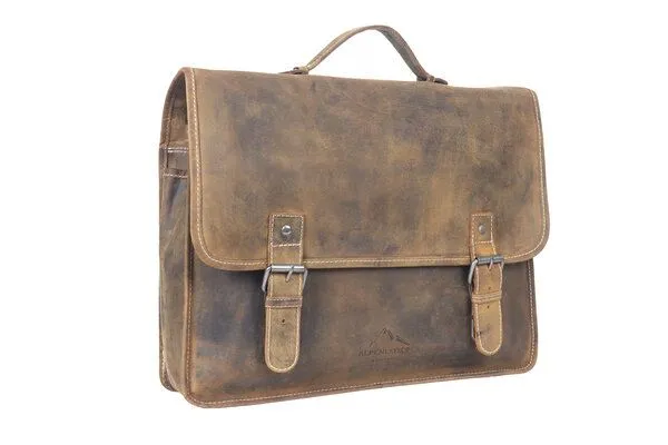 Alpenleder Alpenleder Messenger Bag ADVENTURE, Old havanna, – Produktbild 2 von 3