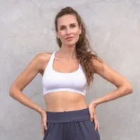 Jaya Jaya BRAZIL - Damen - Bra für Yoga aus Biobaumwolle, White, – Produktbild 1 von 1
