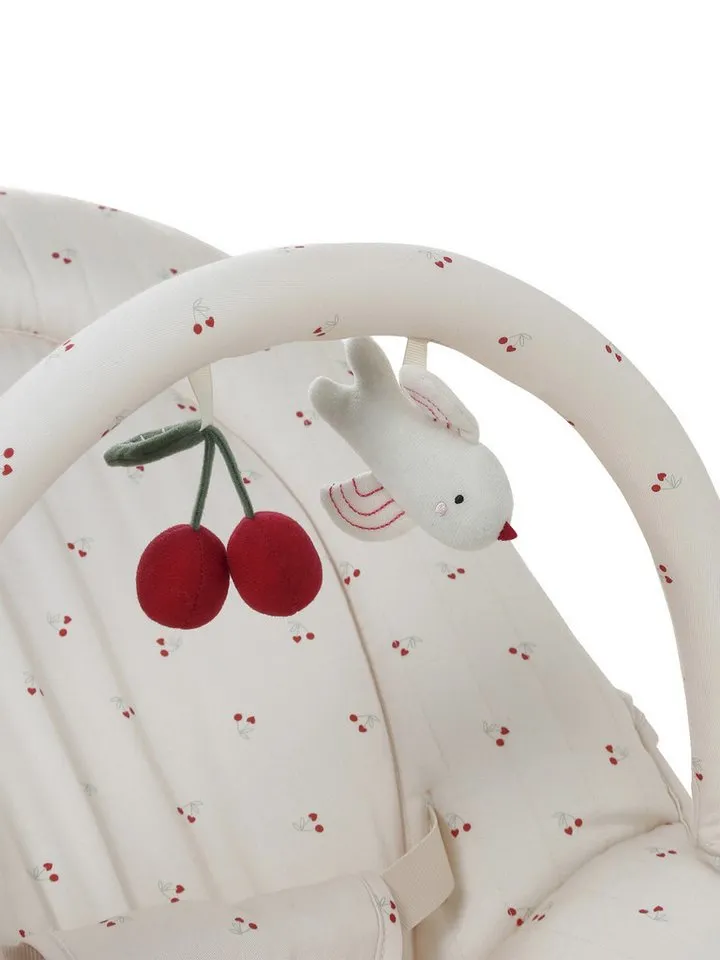 Vertbaudet Vertbaudet Babywippe Babywippe mit Spielbogen BABYDREAM, Beige|gelb, – Produktbild 5 von 5