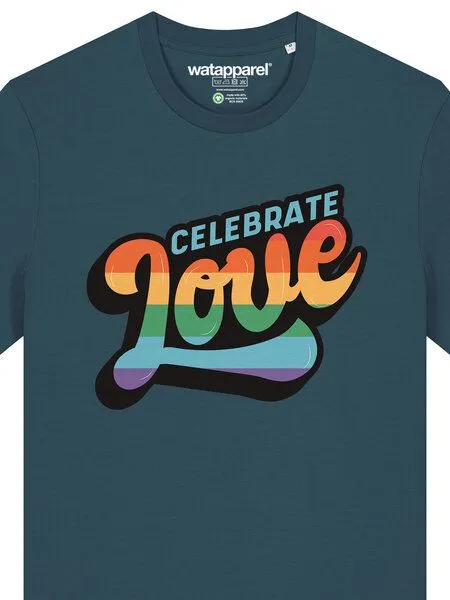 watapparel watapparel T-Shirt Unisex Celebrate Love, Stargazer, – Produktbild 3 von 3