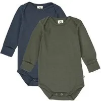 müsli müsli Langarmbody 2er-Pack, Deep green/ night blue, – Produktbild 1 von 1