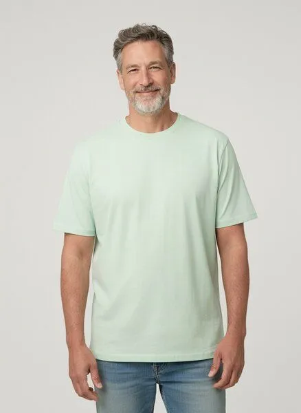 UNIPOLAR UNIPOLAR Basic T-Shirt Modell: Crafton, Stem green (grün), – Produktbild 1 von 2
