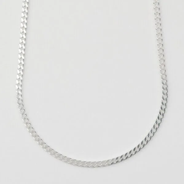 BELLYBIRD Jewellery BELLYBIRD Jewellery PANZERKETTE - zarte Flachpanzerkette, längenverstellbar, 925 Silber, Silber, – Produktbild 2 von 7