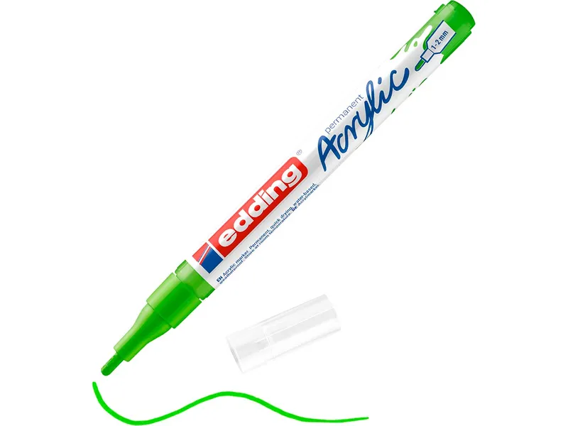 Edding Edding Acrylmarker "Acrylic 5300" Rundspitze fein, Gelbgrün, – Produktbild 1 von 1