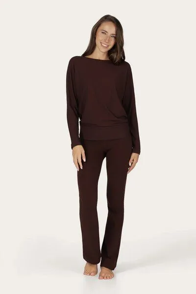 Urban Goddess Urban Goddess Budhi Yoga Langarm Shirt, Cacao (braun), – Produktbild 5 von 5