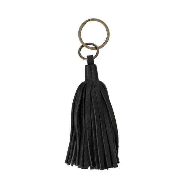El Puente El Puente Schlüsselanhänger "Tassel" | Fair Trade & Handmade aus Indien, Schwarz, – Produktbild 1 von 1
