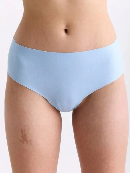 erlich textil erlich textil Light Touch High Waist Brazil String im 3er Pack aus weichem Modal, made in Europe, Denim, – Produktbild 3 von 5