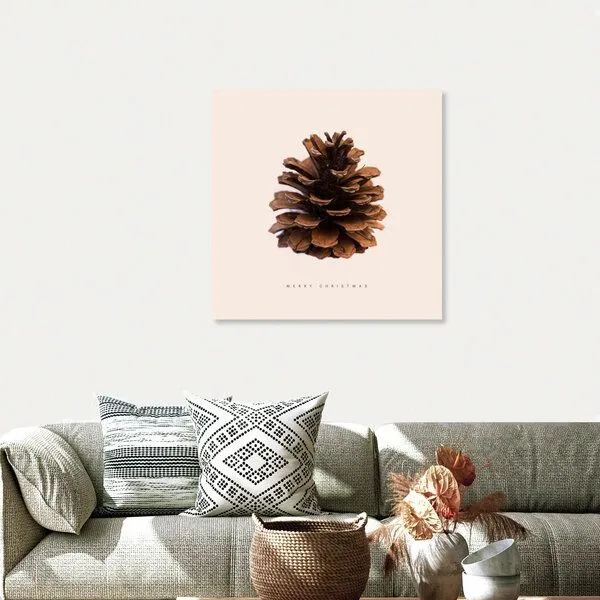 Photocircle Photocircle Poster / Leinwandbild - Merry Christmas Tannenzapfen 2 – Produktbild 4 von 4