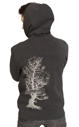 Life-Tree Life-Tree Organic Fairwear Zipper Unisex Pine Tree – Produktbild 1 von 1