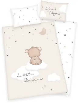 Baby Best Baby Best Babybettwäsche Little Dreamer, Flanell, 2 teilig, mit liebevollem Motiv – Produktbild 1 von 1